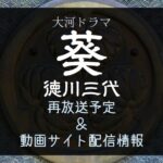 『葵 徳川三代』の再放送予定＆動画配信サービスで見る方法！NHK大河ドラマを無料視聴