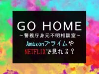 ドラマ『GO HOME』NETFLIXやAmazonプライムで見逃し配信見れる？